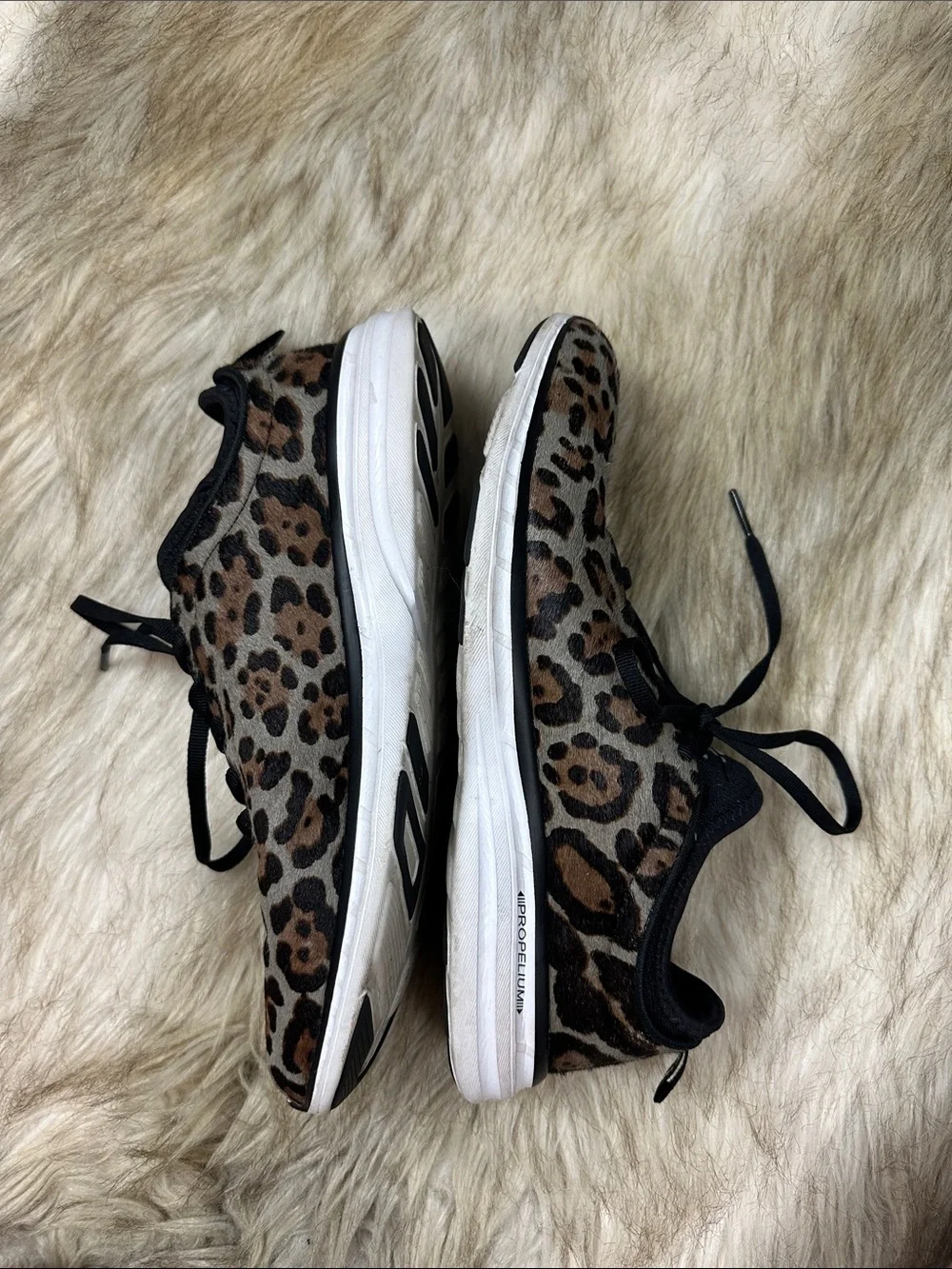 APL Phantom Leopard Pony Hair Running Sneakers Women's US 10 EU 41